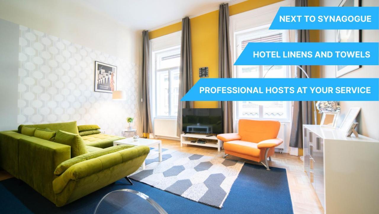 Freeparking - Great Synagogue Apartment, 2 Bedroom, 5 People ,Wifi, Ac Budapeste Exterior foto